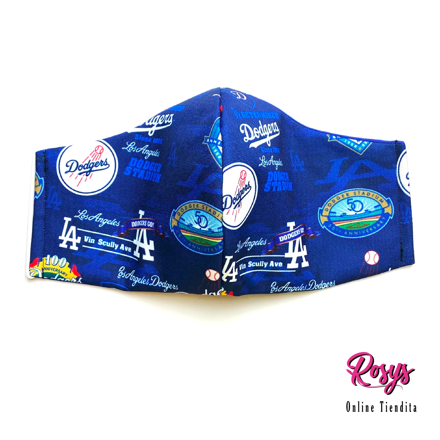 L.A. Dodgers Face Cover | Medium Elastic Ear Band Face Cover