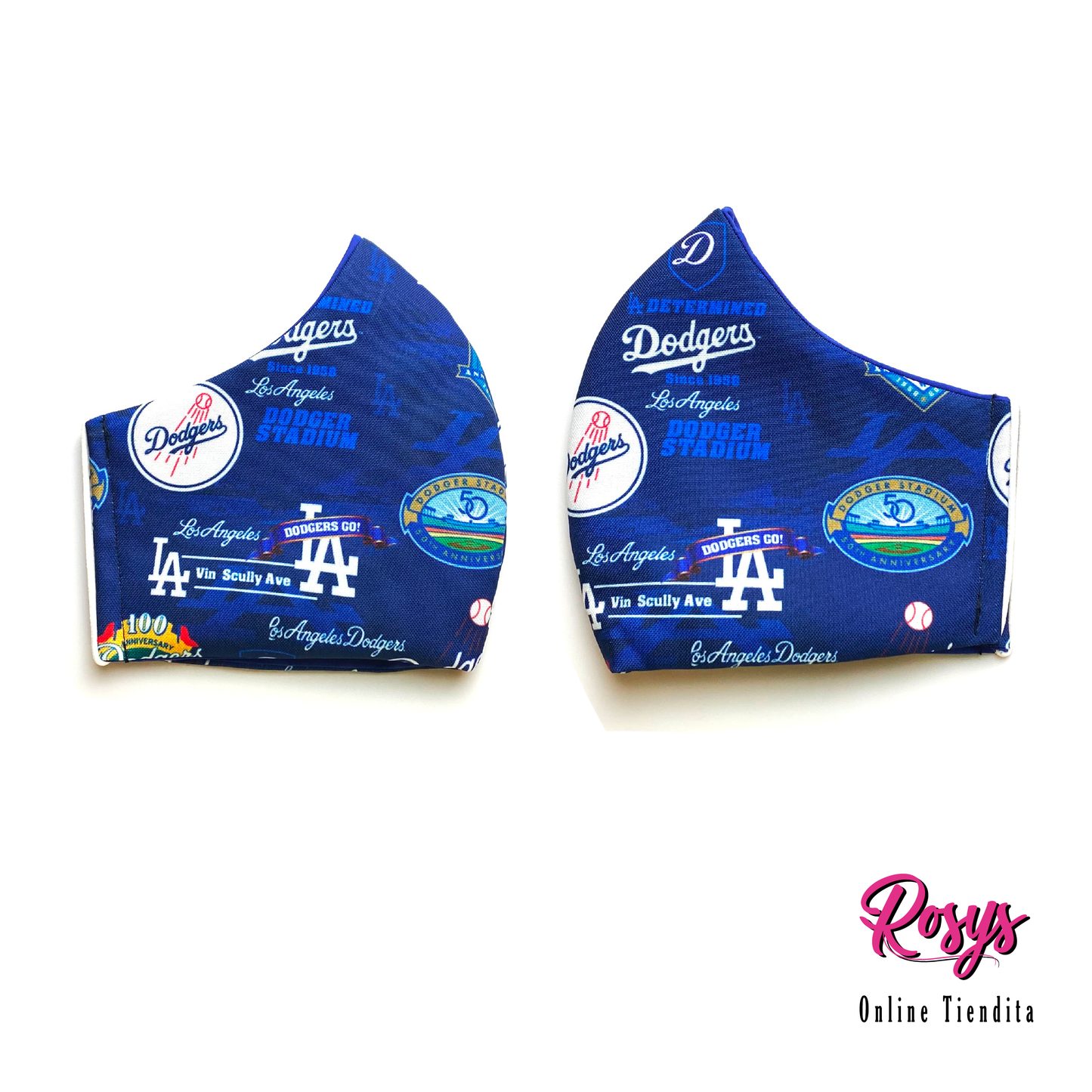 L.A. Dodgers Face Cover | Medium Elastic Ear Band Face Cover