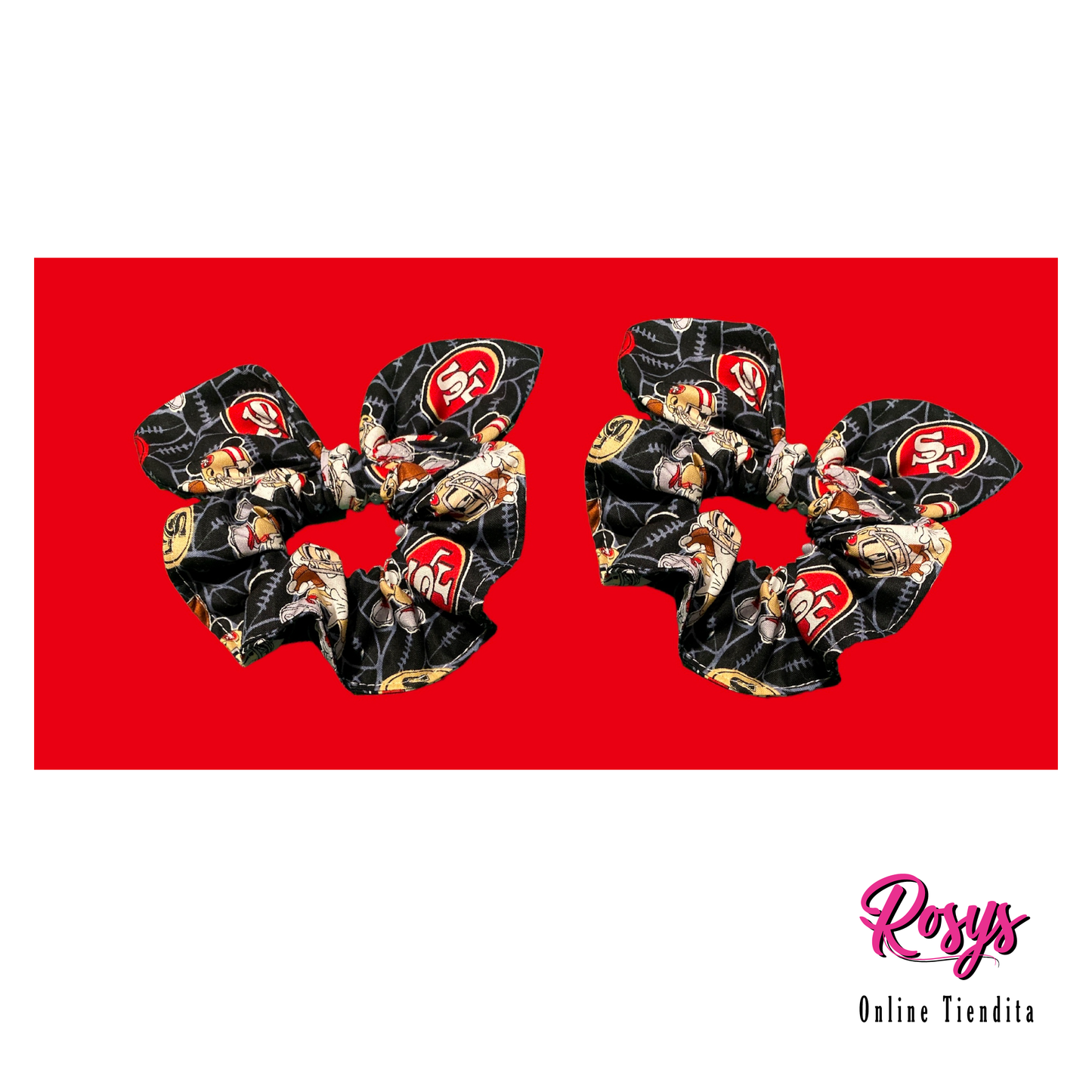 San Francisco 49rs Hair Scrunchie | 2 Pack Hair Scrunchies