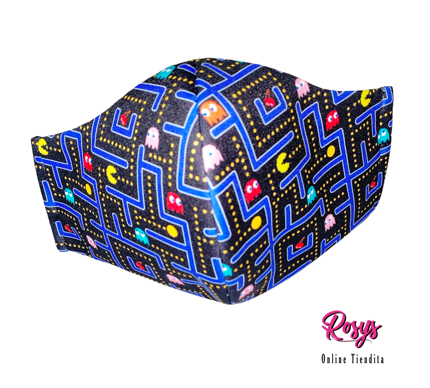 Pac Man Face Cover | Medium Elastic Ear Band Face Cover