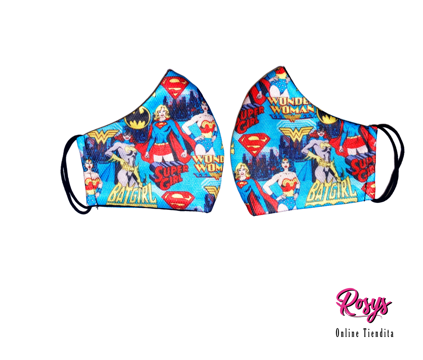 DC Women Superheroes Face Covers | Medium Elastic Ear Band Face Mask