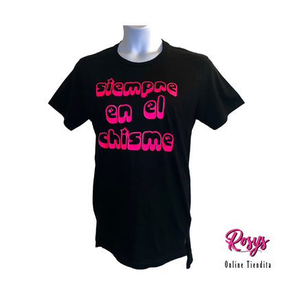 Women's Fitted Siempre En El Chisme T-Shirt | Siempre En El Chisme T-Shirt