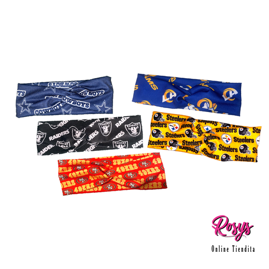 NFL Football Team Headbands | 2 Pack Headbands