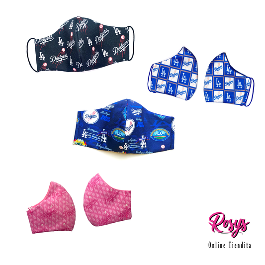 L.A. Dodgers Face Cover | Medium Elastic Ear Band Face Cover