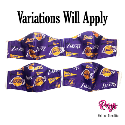 L.A. Lakers Face Cover | Medium Elastic Ear Band Face Cover