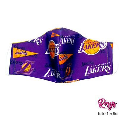 L.A. Lakers Face Cover | Medium Elastic Ear Band Face Cover