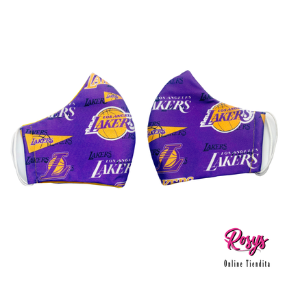 L.A. Lakers Face Cover | Medium Elastic Ear Band Face Cover