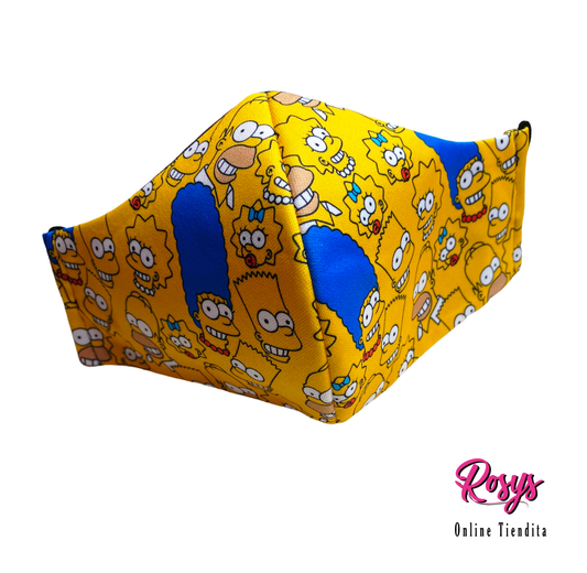 The Simpsons Face Cover | Medium Elastic Ear Band Face Cover