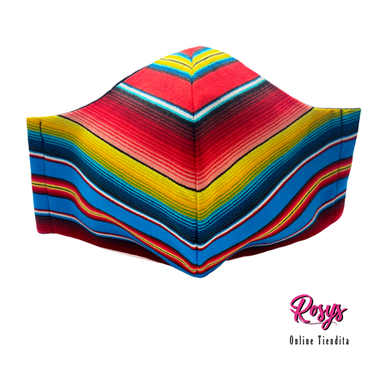 Zarape Style Face Cover | Medium Elastic Ear Band Face